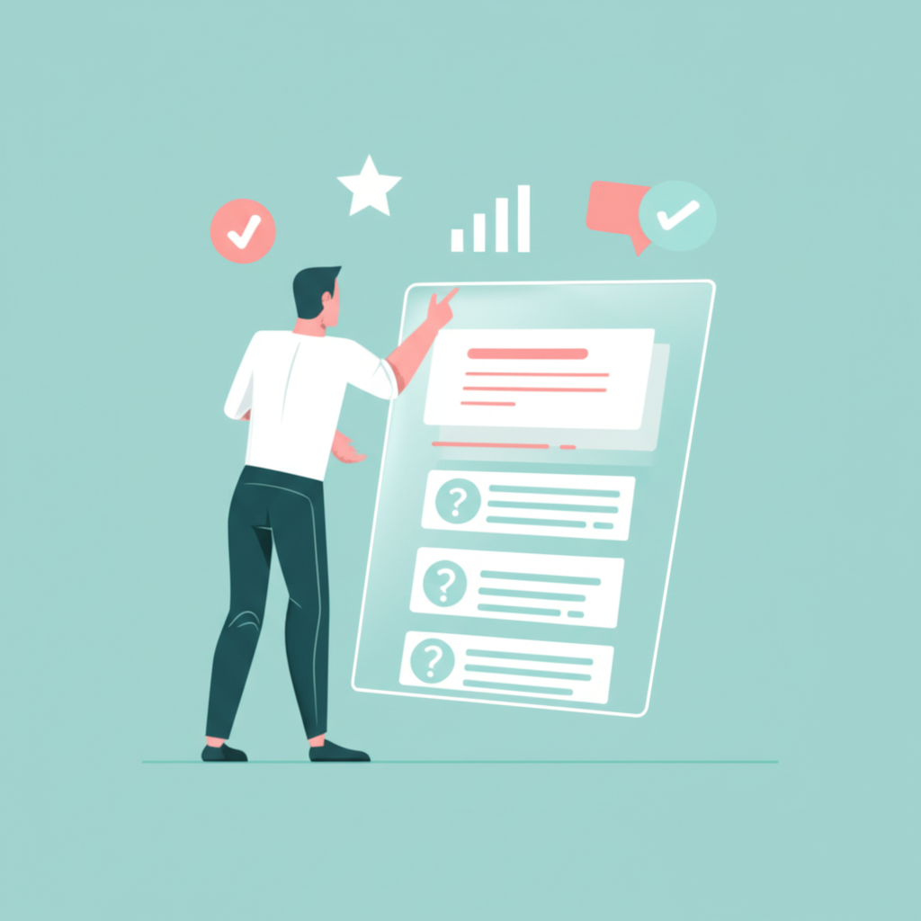 Схематичное изображение, иллюстрирующее, как заставить людей принять участие в опросе через мотивацию и удобный интерфейс.