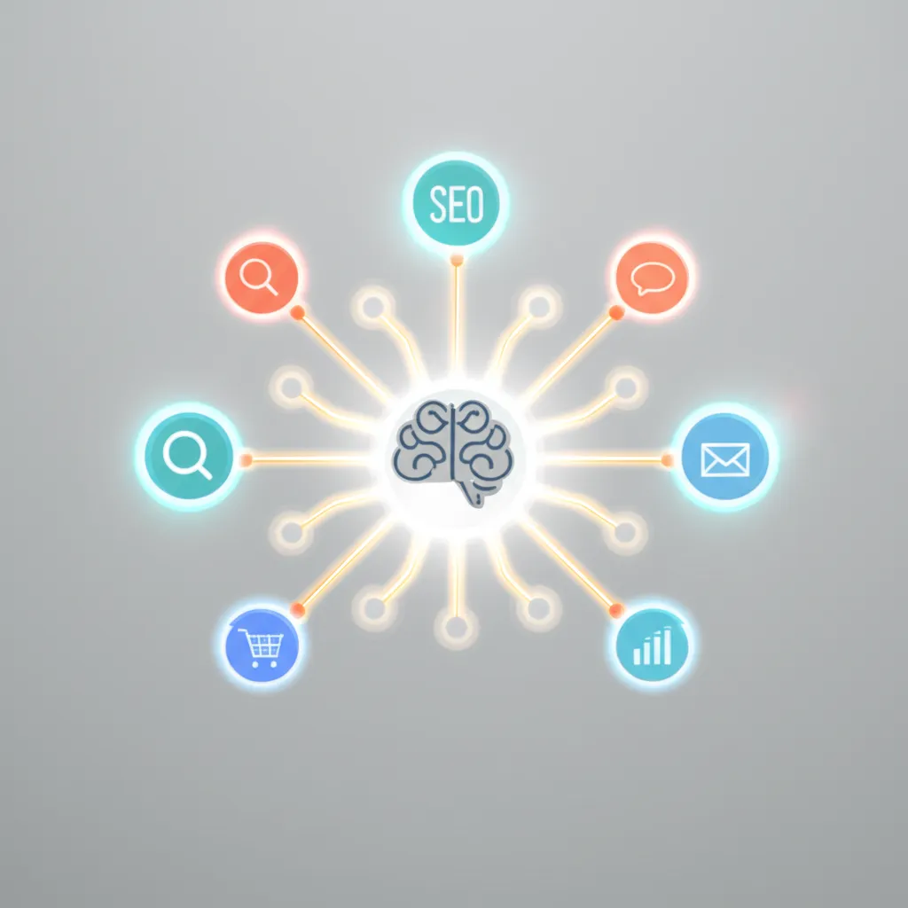 Схематичное изображение, иллюстрирующее какие механизмы можно использовать в маркетинге для достижения бизнес-целей