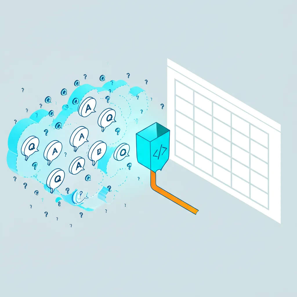 Схематичное изображение процесса, который выполняет кью парсер для сбора и структурирования данных.