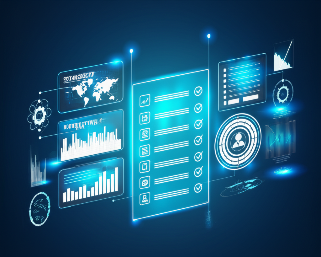 Инфографика, иллюстрирующая контрольный список SEO 2025 с ключевыми элементами оптимизации.