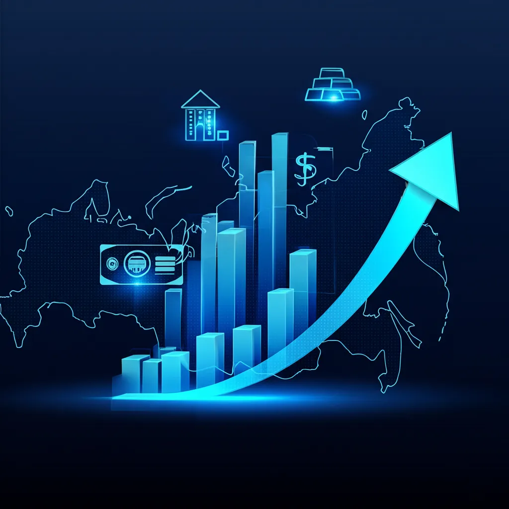 Инфографика, показывающая, куда инвестировать на российском рынке: акции, облигации и недвижимость