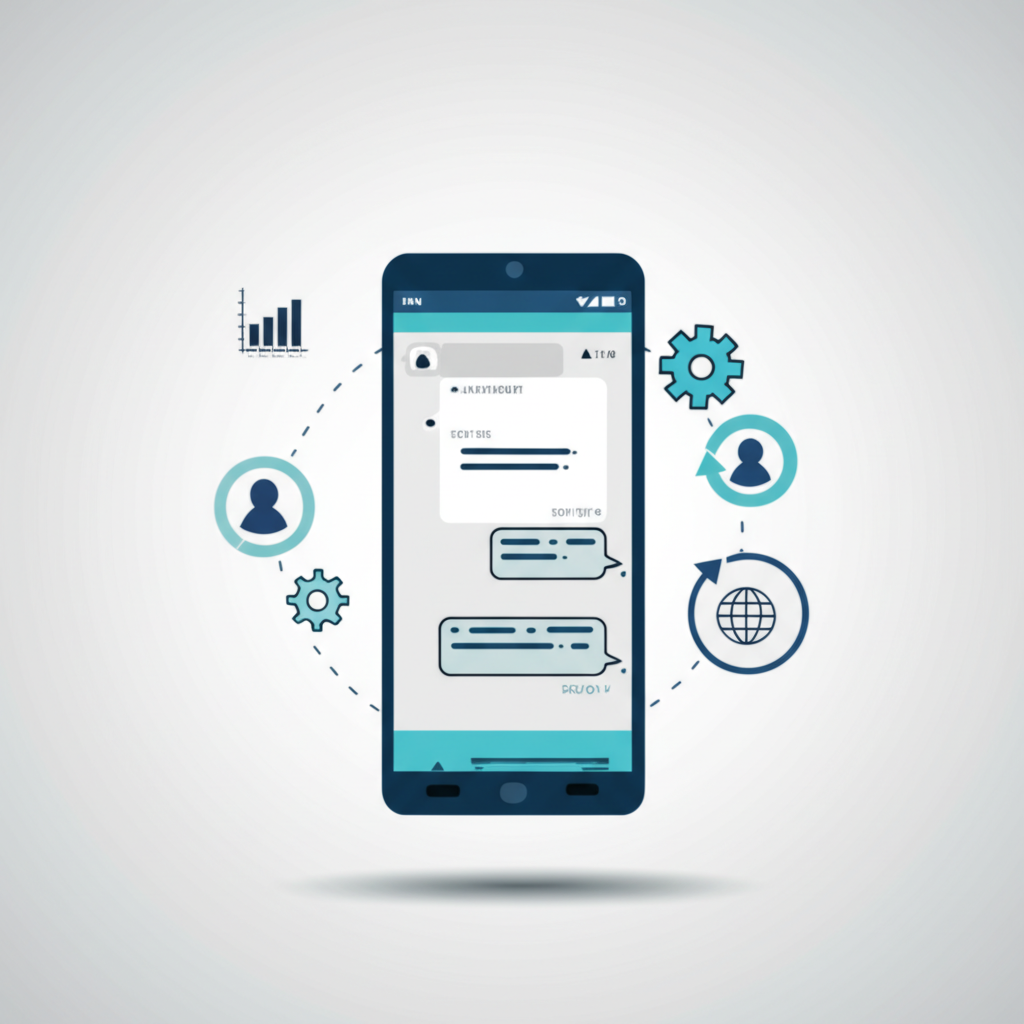 Инфографика, демонстрирующая ключевые функции, которыми обладает лучшее ПО для SMS-маркетинга.