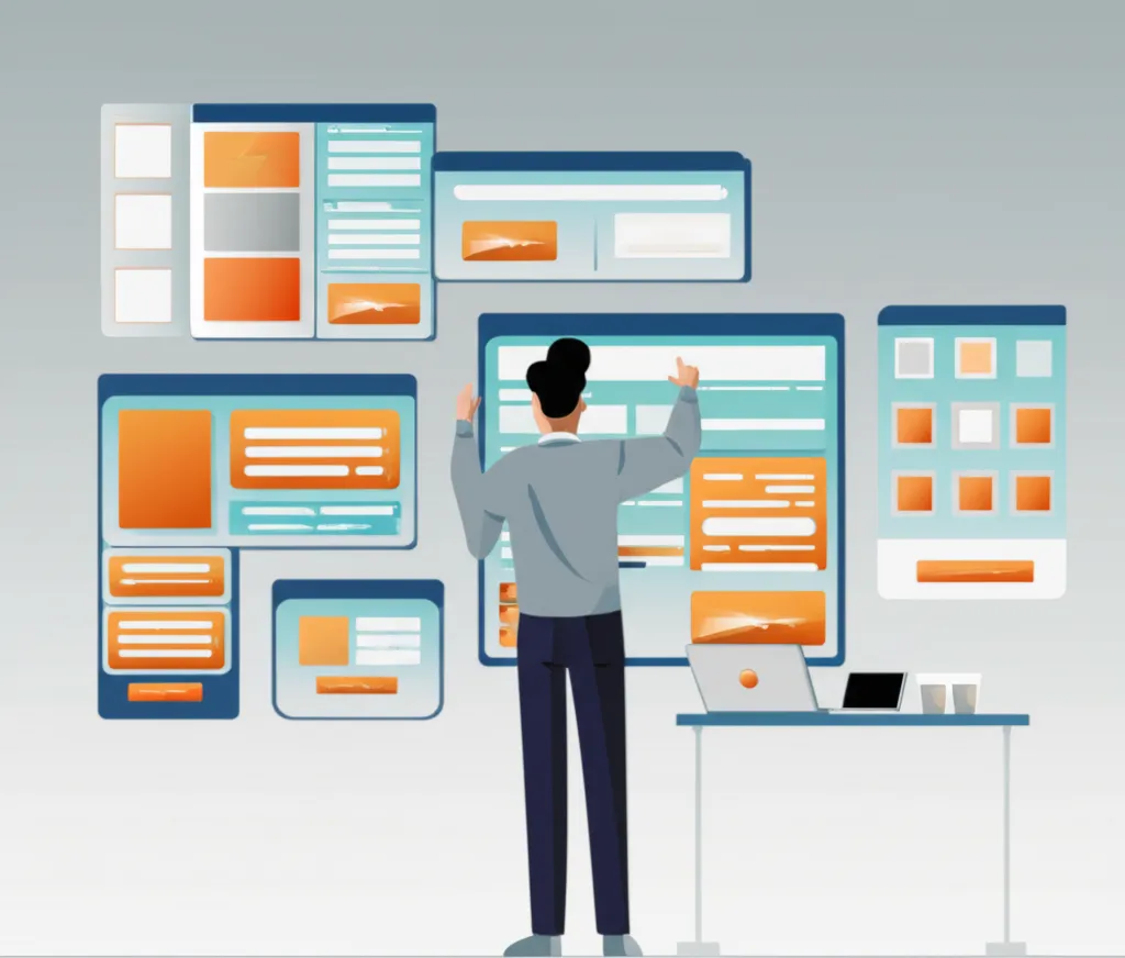 Инфографика, демонстрирующая лучшие альтернативы ChatGPT для маркетологов 2025 на футуристическом рабочем столе.