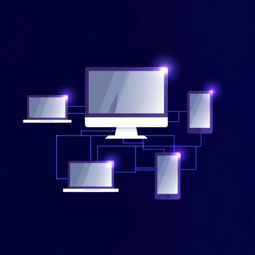 Лучшие альтернативы TeamViewer программное обеспечение удаленного рабочего стола в виде схемы подключения устройств.