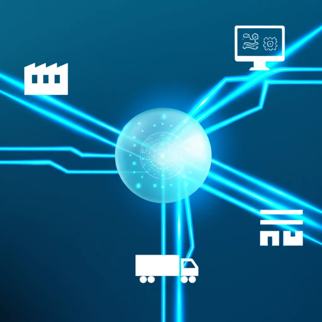 Инфографика, иллюстрирующая лучшие B2B платформы электронной коммерции 2025 и их взаимодействие с бизнес-процессами.