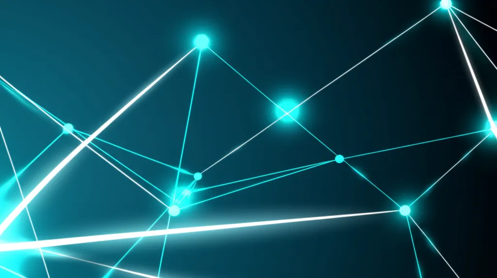 Абстрактная визуализация сети, представляющая лучшие b2b поставщики данных 2025