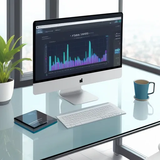 Футуристический интерфейс системы из списка Лучшие бесплатные crm 2026 на прозрачном мониторе в современном офисе