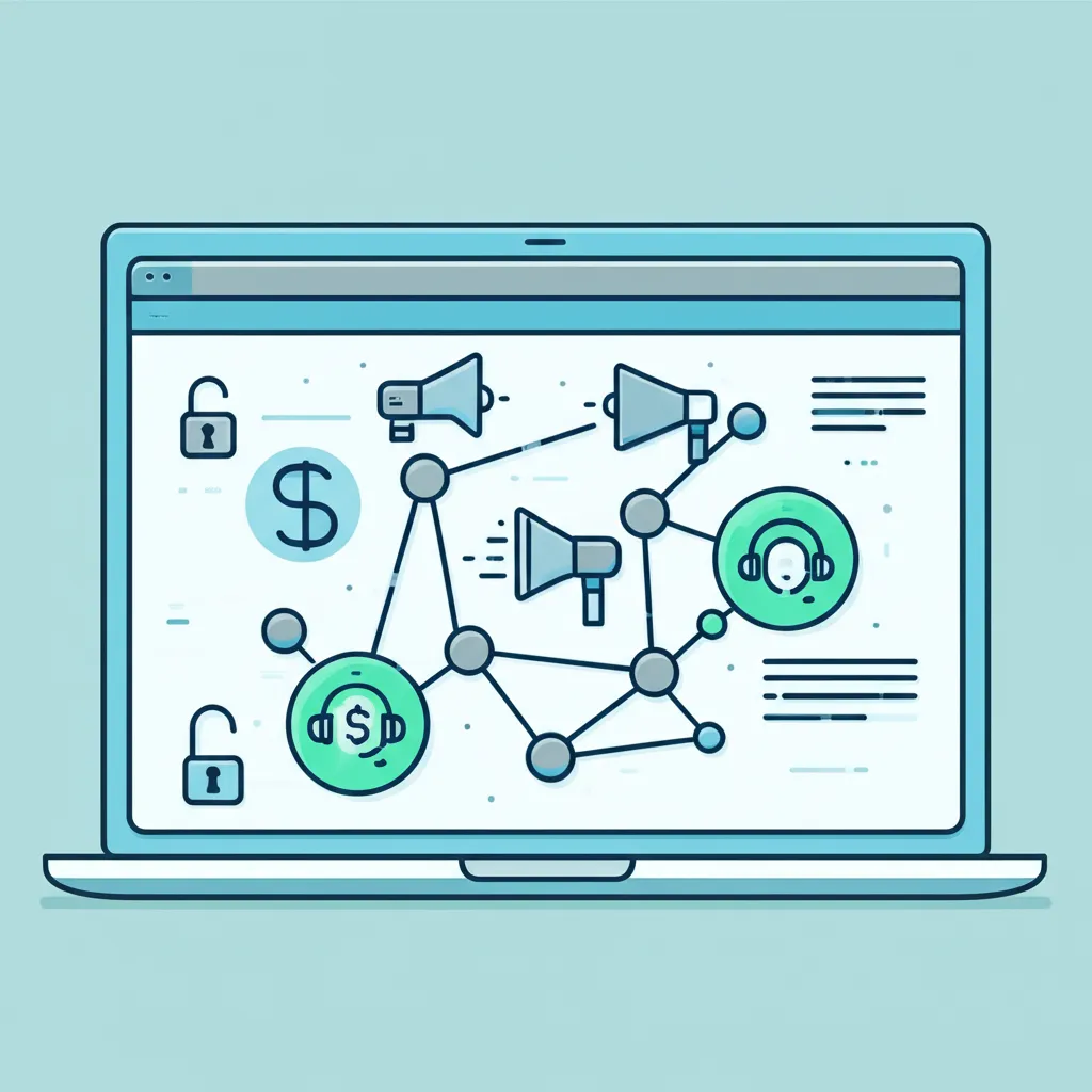 Схематичное изображение интерфейса, иллюстрирующее лучшие бесплатные CRM с открытым исходным кодом Windows