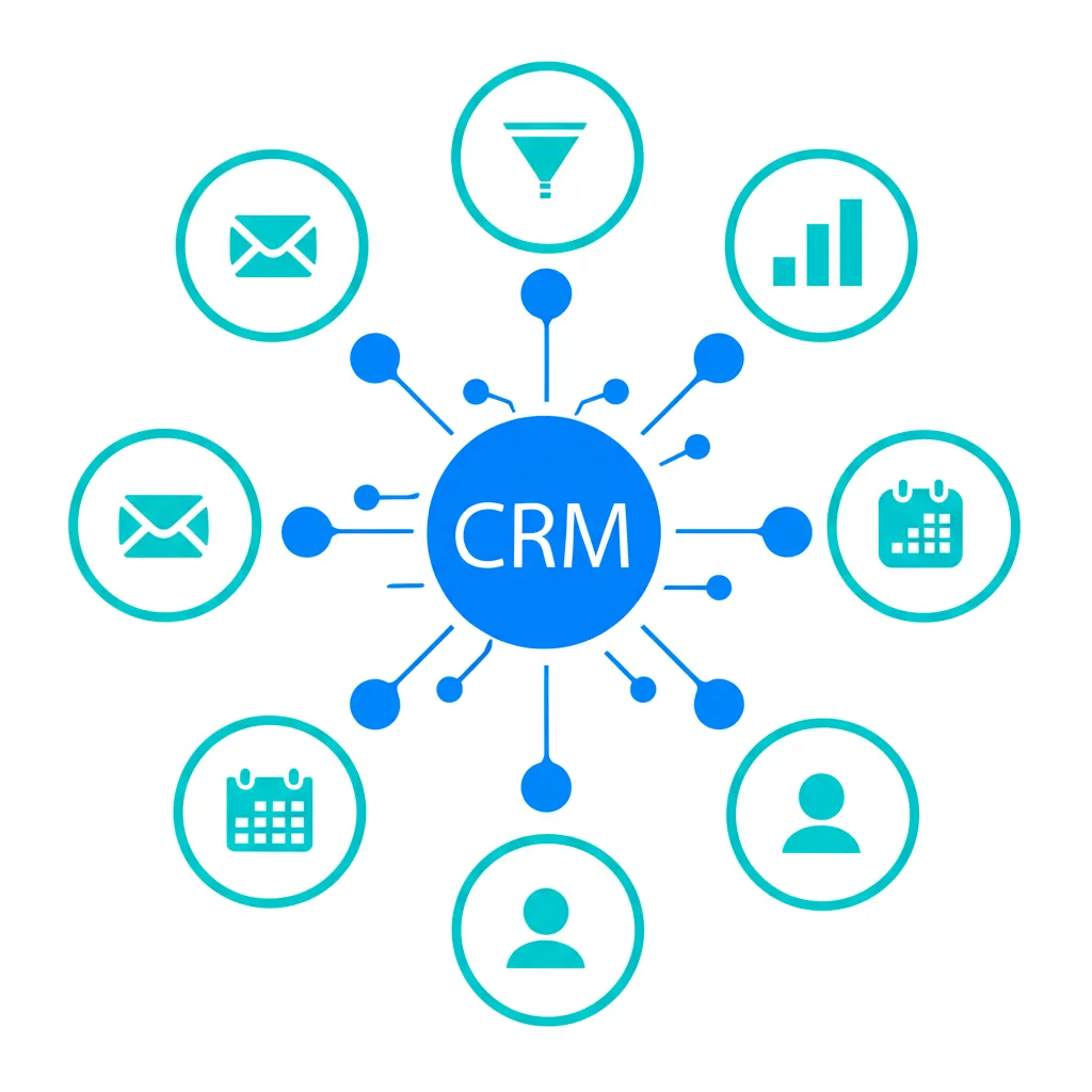 Обзорная инфографика, где представлены лучшие бесплатные CRM системы для бизнеса.