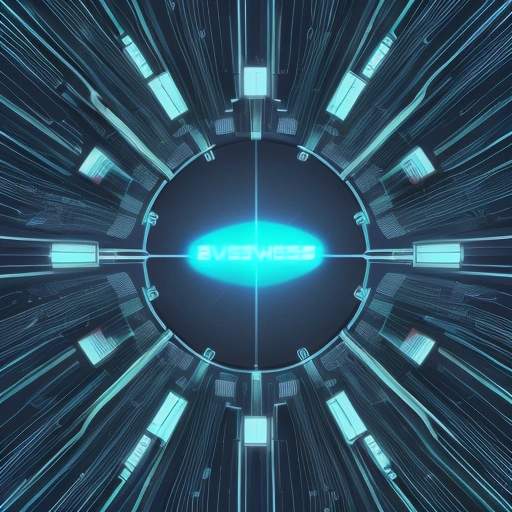 Стилизованное изображение, символизирующее Лучшие дешевые web хостинги: центральный сервер, к которому подключены иконки блогов, магазинов и портфолио.