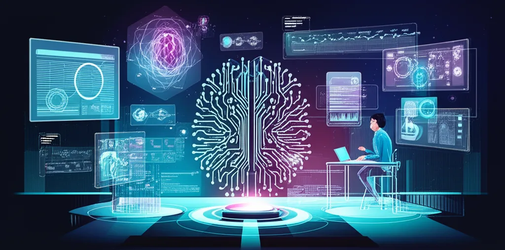 Инфографика, демонстрирующая лучшие ИИ помощники для исследований
