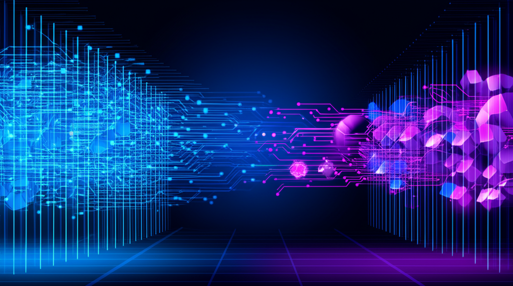 Абстрактная визуализация, демонстрирующая лучшие инструменты для парсинга данных в действии.