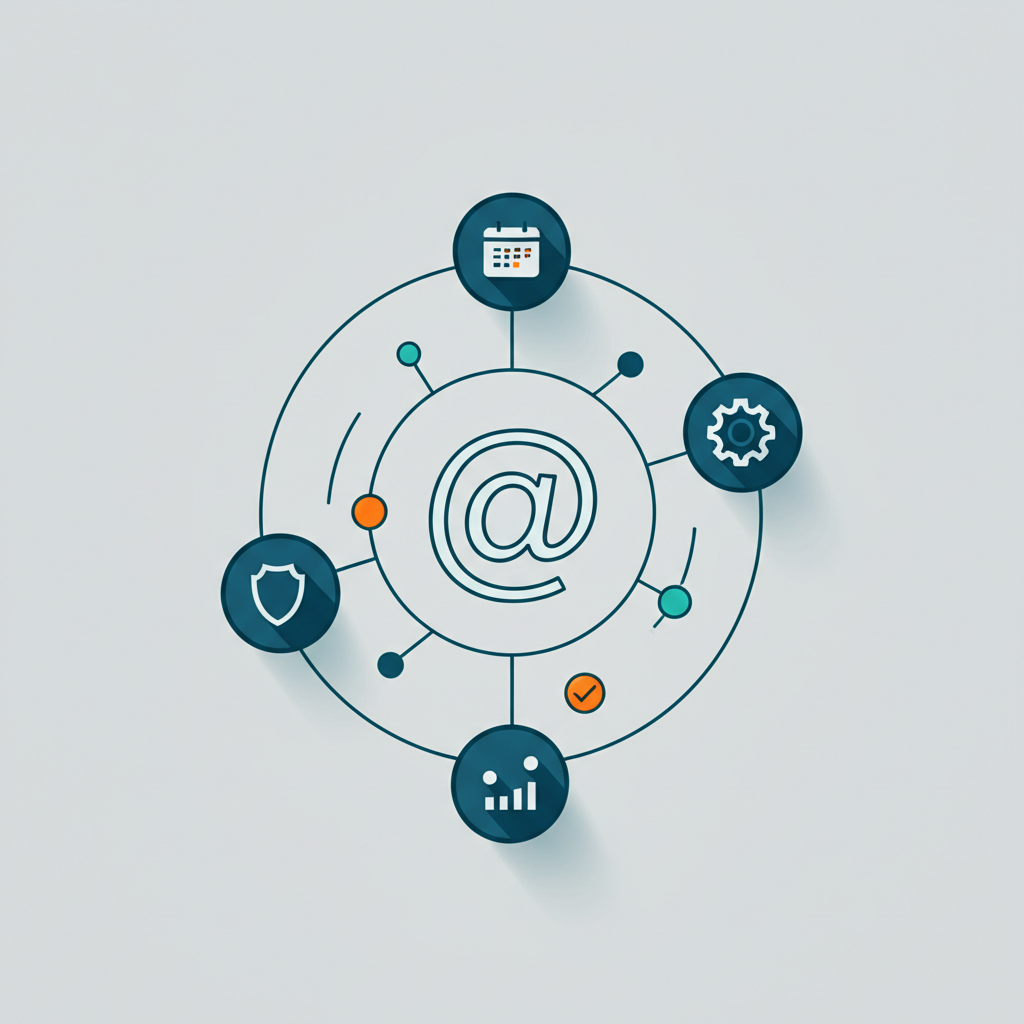 Современный интерфейс, демонстрирующий лучшие инструменты для работы с электронной почтой для повышения продуктивности.