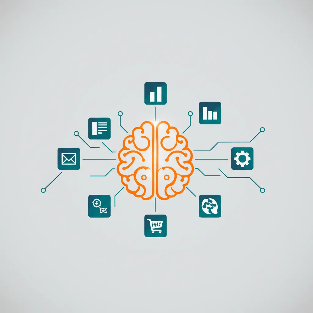 Современная инфографика, иллюстрирующая лучшие инструменты Email-маркетинга 2025