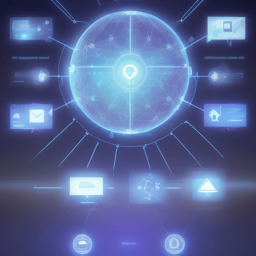 На изображении показаны лучшие инструменты маркетинга и продаж 2025, интегрированные в цифровую экосистему бизнеса с использованием ИИ и аналитики.