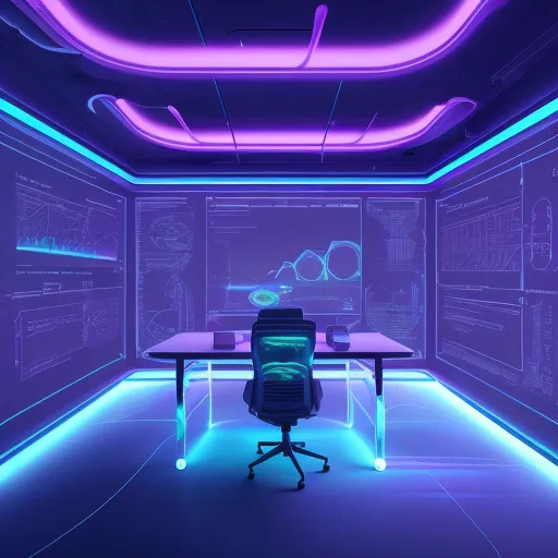 Цифровая панель управления, представляющая Лучшие инструменты маркетинга в социальных сетях 2026 в футуристичном офисе