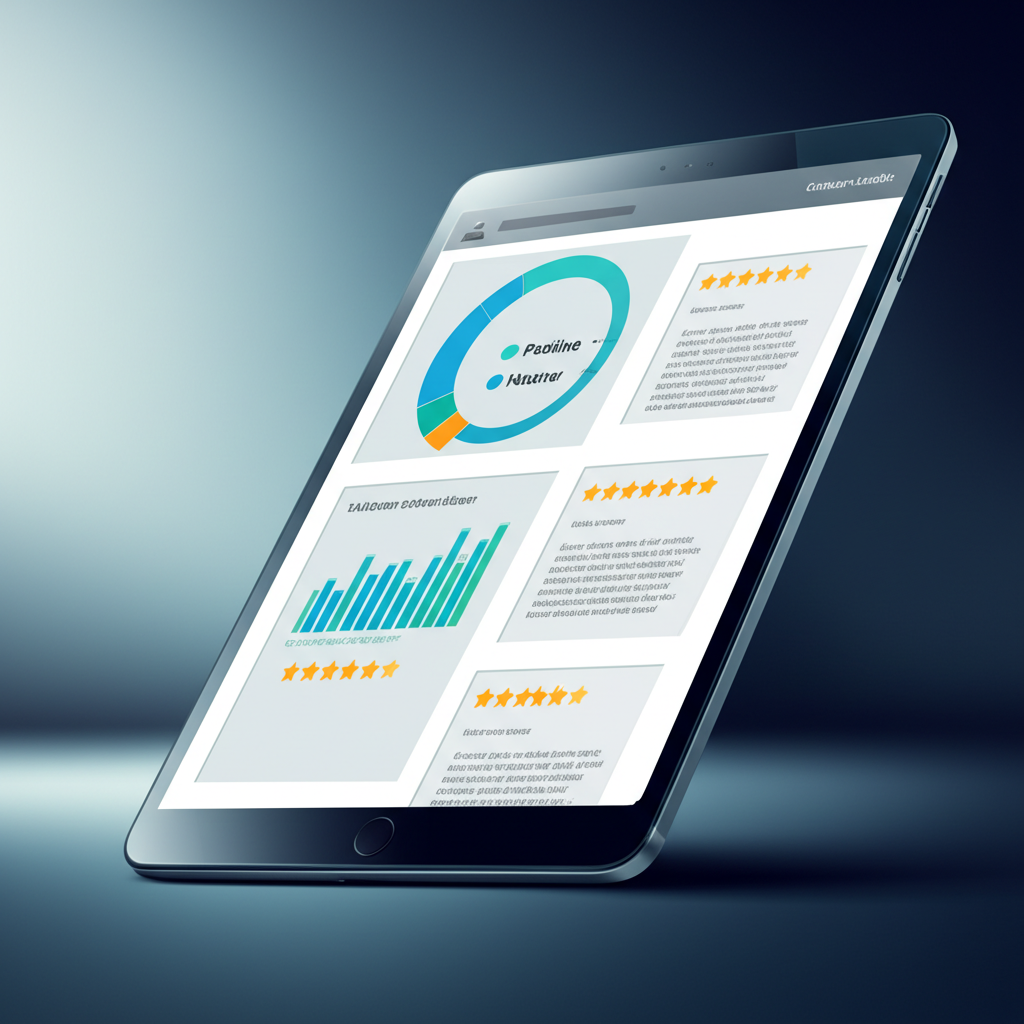 Дашборд, демонстрирующий лучшие инструменты обратной связи с клиентами через графики и аналитику.