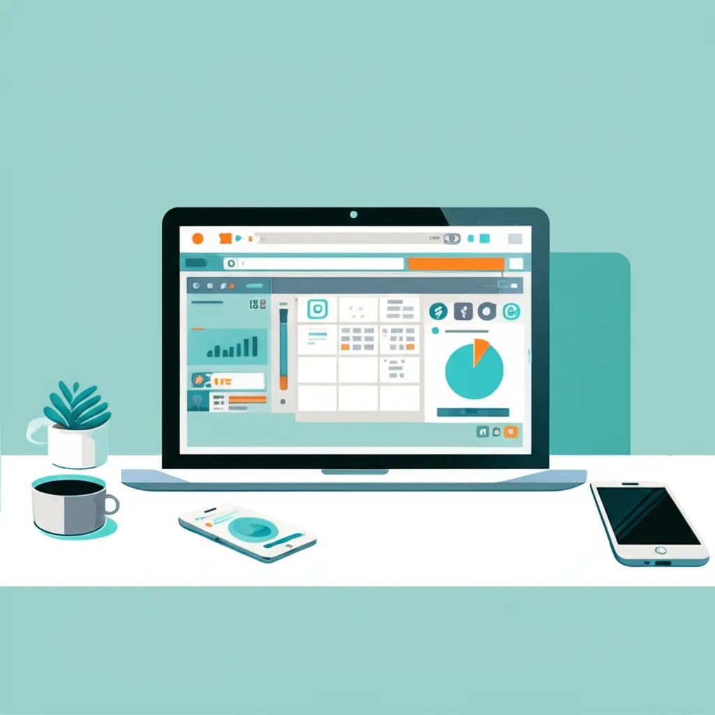 Человек анализирует лучшие инструменты управления социальными сетями для малого бизнеса 2025 на экране ноутбука