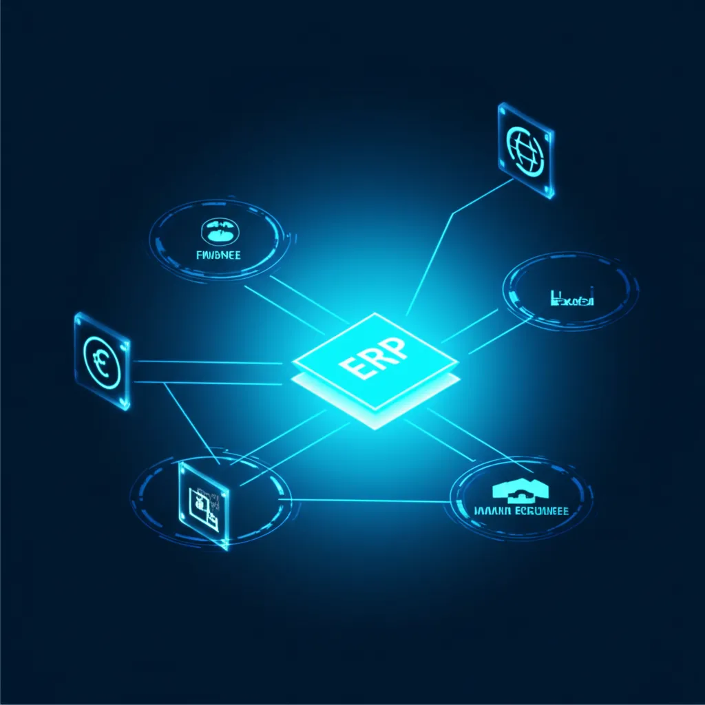 Аналитический дашборд и инфографика, представляющие лучшие компании производители ERP ПО 2025