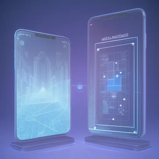 На изображении показаны Лучшие конструкторы приложений перетаскиванием 2026 в формате голографического интерфейса