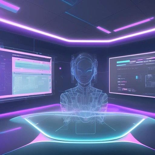 Визуализация процесса разработки через лучшие конструкторы сайтов ии 2026 года в современном высокотехнологичном офисе