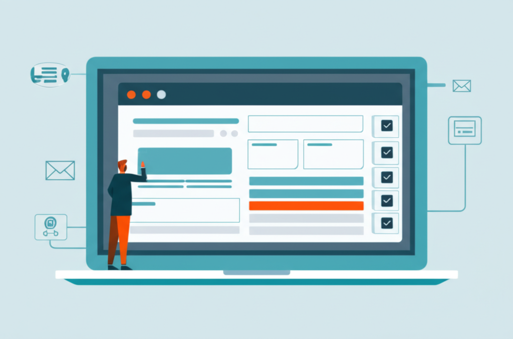 Специалист использует лучшие онлайн конструкторы форм для бизнеса для автоматизации сбора данных.