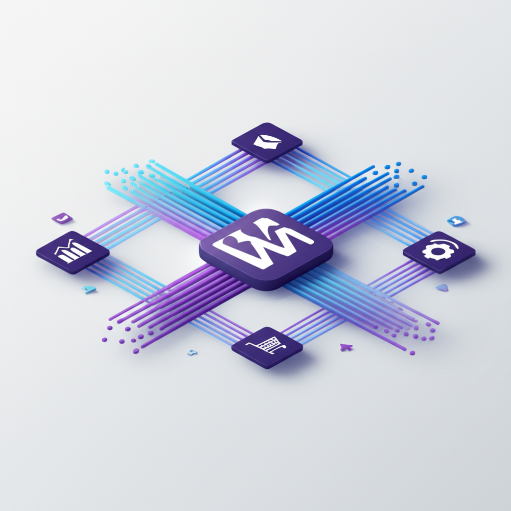 Инфографика, демонстрирующая лучшие плагины WooCommerce Email Marketing 2025 и их взаимодействие с платформой