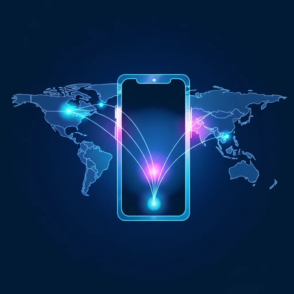 Аналитический обзор, в котором представлены лучшие поставщики мобильных прокси на фоне карты мира.