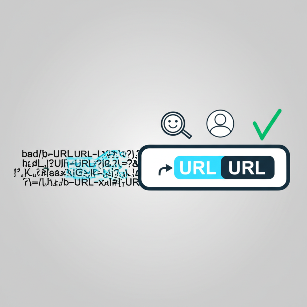 Инфографика, иллюстрирующая лучшие практики URL SEO для оптимизации сайта.