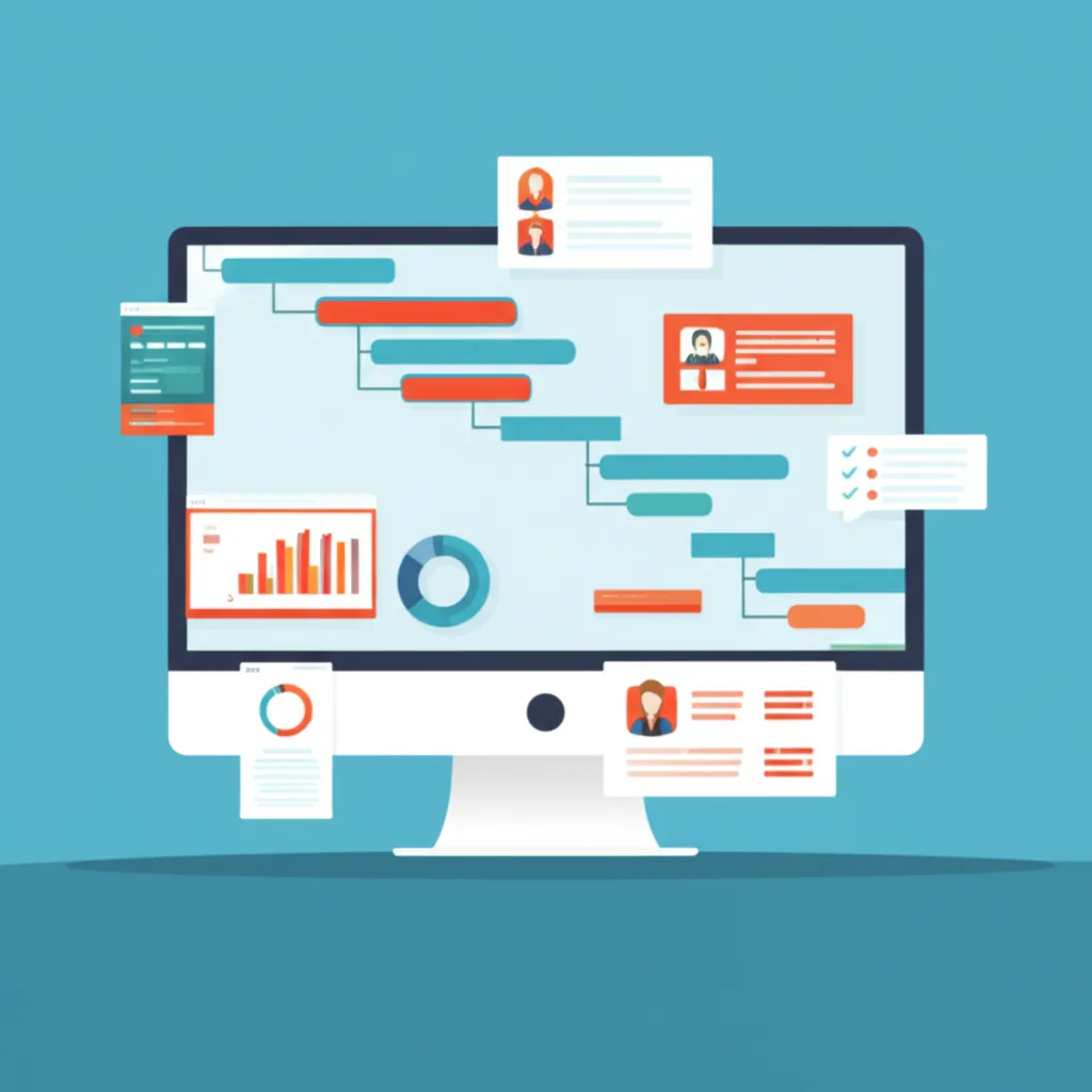 Инфографика, на которой представлены лучшие приложения для управления проектами и их ключевые функции