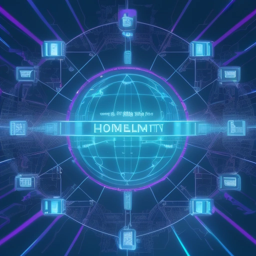 На изображении показана работа Лучшие программы для прокси 2026 года в виде футуристичного интерфейса управления данными