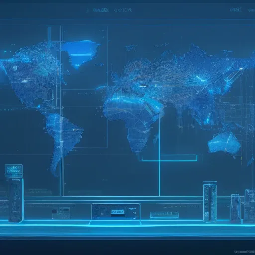 На изображении показано практическое применение Лучшие прокси для веб-парсинга 2026 в глобальной сети мониторинга данных
