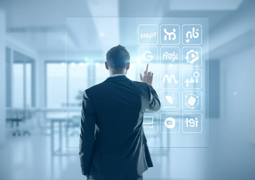 Профессионал выбирает лучшие сертификаты по маркетингу 2025 на голографическом интерфейсе.