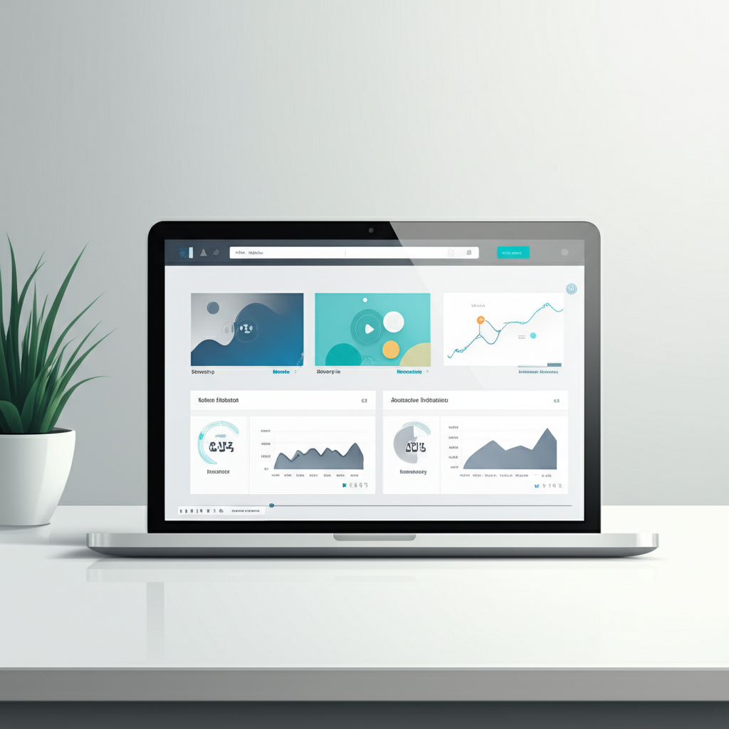 Схема выбора, показывающая лучшие видеохостинги для бизнеса 2025 на экране ноутбука.