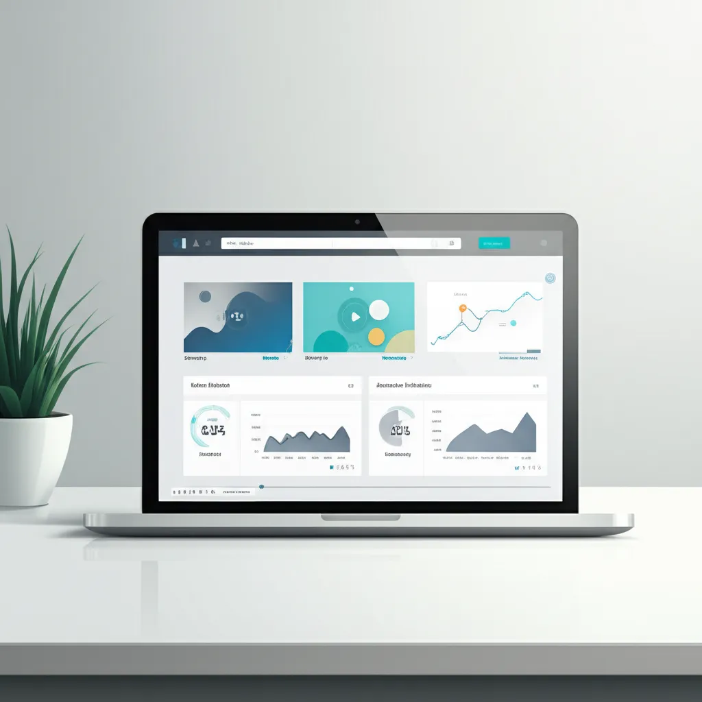 Схема выбора, показывающая лучшие видеохостинги для бизнеса 2025 на экране ноутбука.