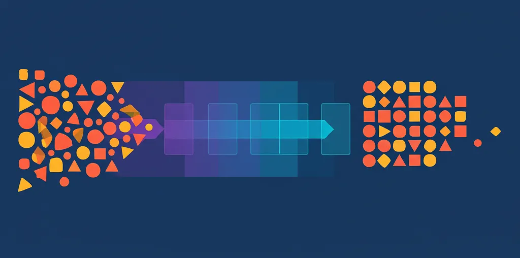 Качественная обработка датасета на схематическом изображении процесса