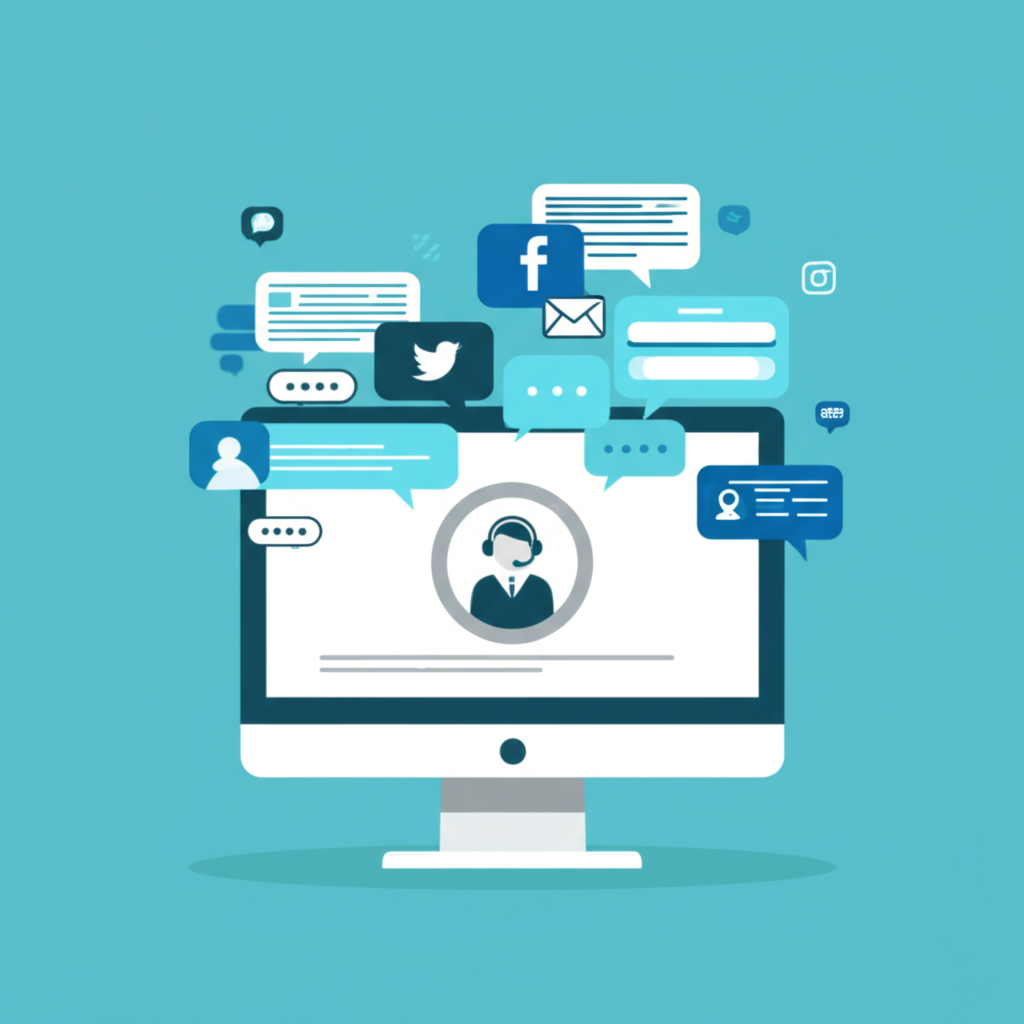 Интерфейс, демонстрирующий общение с предприятиями другое приложение чата для эффективного клиентского сервиса.