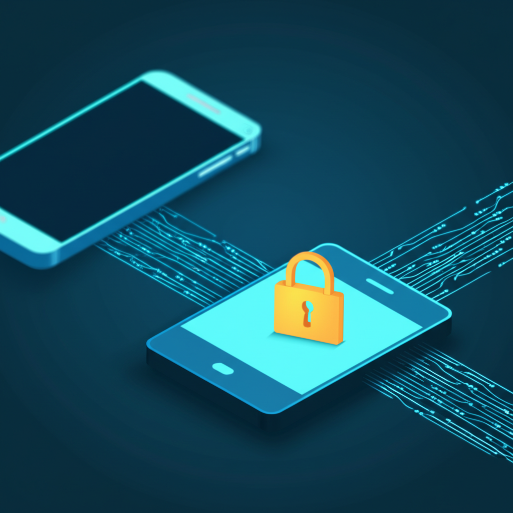 Лучшие приложения для обмена зашифрованными сообщениями для конфиденциальности 2025, иллюстрирующие безопасную передачу данных.