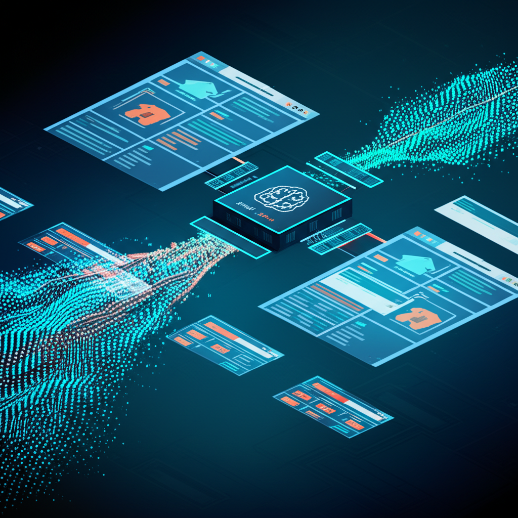 Визуализация работы: парсер интернет магазинов собирает и структурирует информацию для анализа