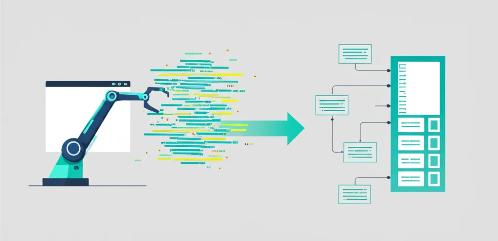 Схематичное изображение, объясняющее парсинг и скрапинг отличия на примере обработки данных.