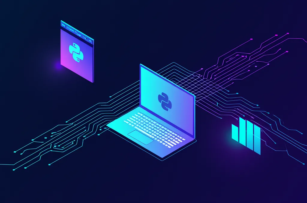 Визуализация процесса, который иллюстрирует парсинг информации с сайта python.