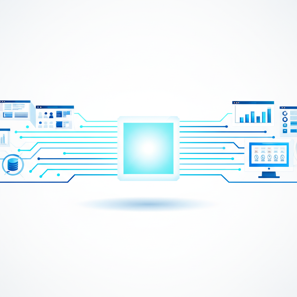 Инфографика, иллюстрирующая процесс сбора информации, чтобы парсинг купить для автоматизации бизнес-процессов