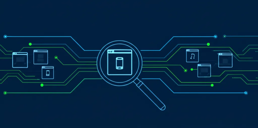 Схематичное изображение, иллюстрирующее парсинг номеров с сайтов для сбора контактных данных.