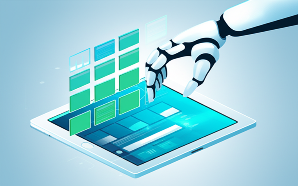 Иллюстрация, демонстрирующая автоматизированный парсинг сайтов онлайн для сбора структурированной информации.