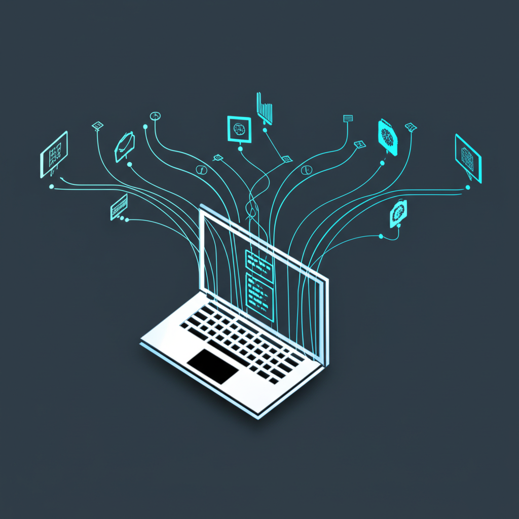 Схема, иллюстрирующая, как работает парсинг цен интернет магазинов с помощью специальной программы.