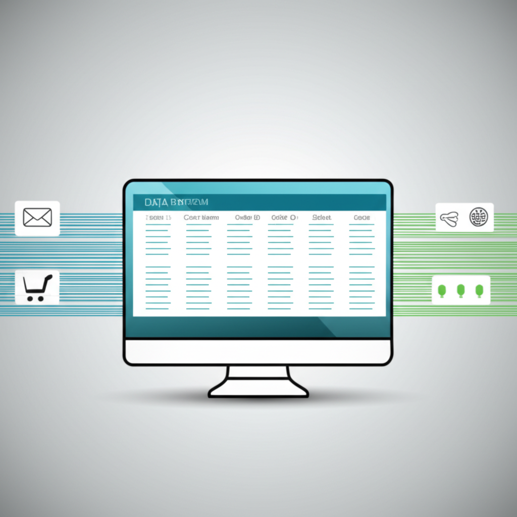 Визуализация процесса, где автоматизированный парсинг заказы собирает данные из разных источников в единую систему.
