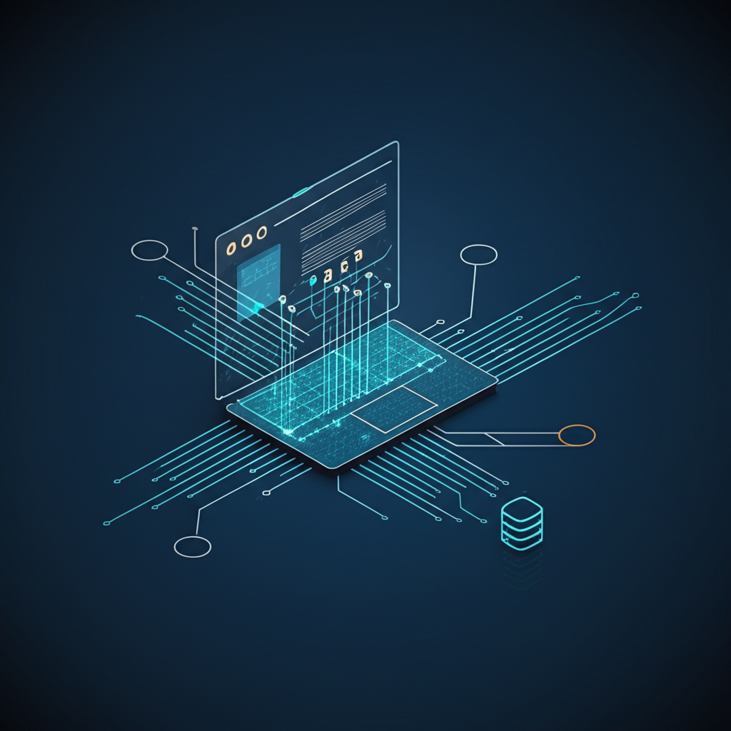 Абстрактная визуализация, иллюстрирующая подходы и решения для парсинга сайтов, где данные извлекаются и структурируются.