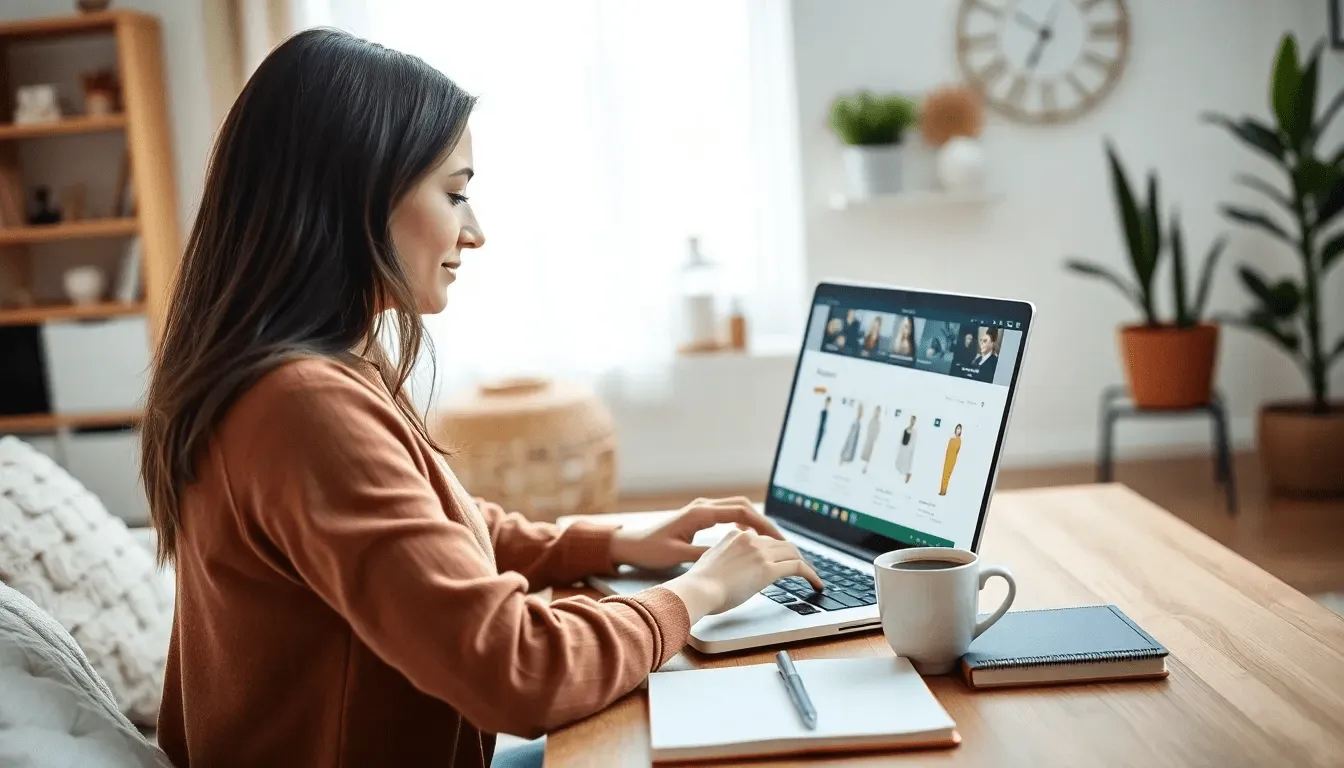 Предприниматель работает над открытием интернет-магазина.