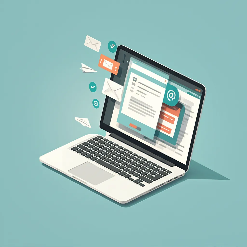 Специалист подбирает лучшие примеры текста для электронных писем на своем рабочем месте.