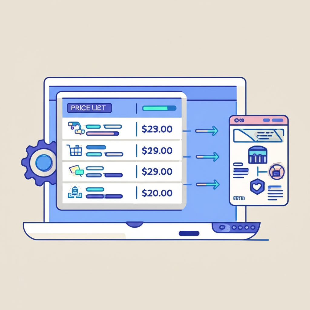 Современная программа для прайс листов бесплатно на экране компьютера